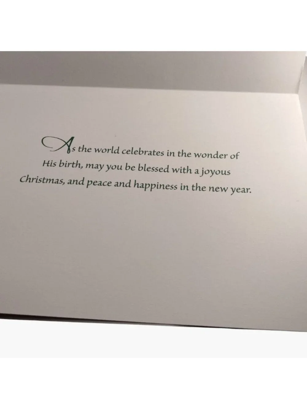 Angel Baby Joy Christmas Card Envelope Mary LaPiccolo Manger Baby Jesus